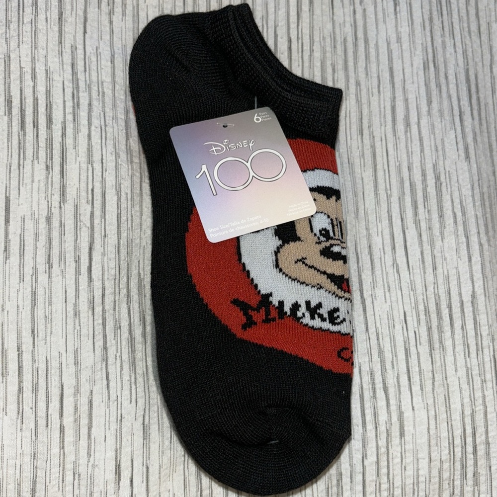 Disney Mickey Mouse 100 Years 6-pack of No Show Socks - Picture 3 of 10
